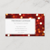 Carte De Visite Feux à allumer Bokee professionnel Event Managers (Dos)