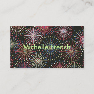 Carte De Visite Feux d'artifice
