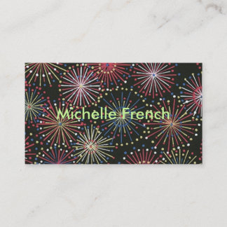 Carte De Visite Feux d'artifice