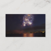 Carte De Visite Feux d'artifice au-dessus de l'eau (Dos)