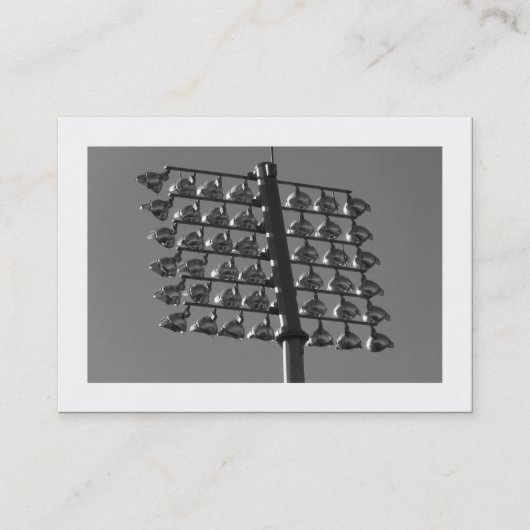 Carte De Visite Feux d'inondation (B&W) (Bordé) (Devant)