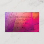 Carte De Visite Feux LED COULEUR (Dos)