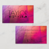 Carte De Visite Feux LED COULEUR (Devant / Derrière)