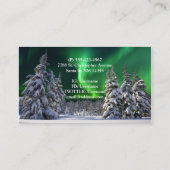 Carte De Visite Feux nordiques en hiver (Dos)