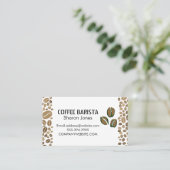 Carte De Visite Fèves de café (Debout devant)