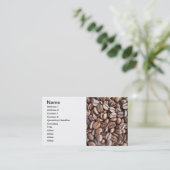 Carte De Visite Fèves de café (Debout devant)