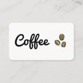Carte De Visite Fèves de café (Devant)
