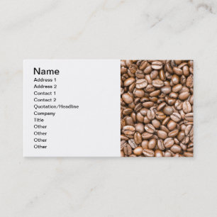 Carte De Visite Fèves de café