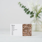 Carte De Visite Fèves de café (Debout devant)