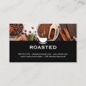 Carte De Visite Fèves de café et accessoires (Devant)