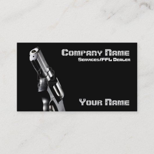 carte de visite ffl revolver (Devant)