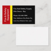 Carte De Visite FI Et Équipement De Sécurité (Devant / Derrière)