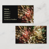 Carte De Visite Fiber Optic Fun - 02 (Devant / Derrière)