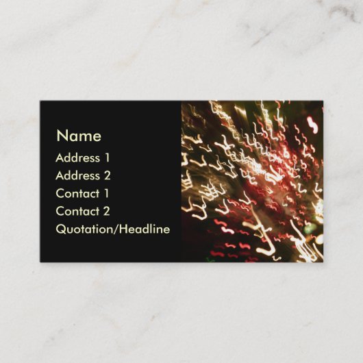 Carte De Visite Fiber Optic Fun - 02 (Devant)