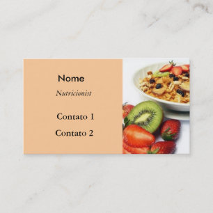 Carte De Visite Fibras de Frutas e