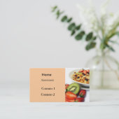 Carte De Visite Fibras de Frutas e (Debout devant)