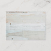 Carte De Visite fibre de bois blanche en bois blanchie de grange (Dos)