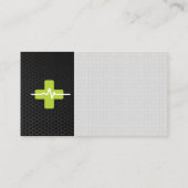 Carte De Visite Fibre de carbone | Taux de surveillance cardiaque  (Dos)