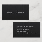 Carte De Visite Fibre hexagonale faite sur commande de carbone de (Devant / Derrière)