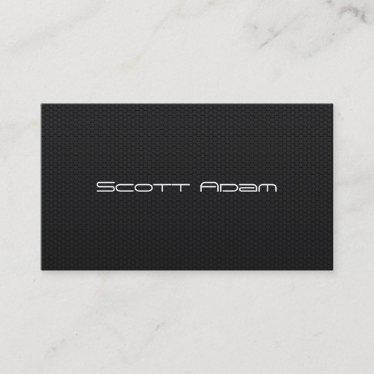 Carte De Visite Fibre hexagonale faite sur commande de carbone de (Devant)