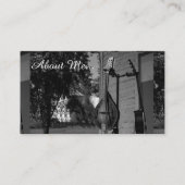 Carte de visite ficelé d'instrument (Dos)