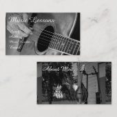 Carte de visite ficelé d'instrument (Devant / Derrière)