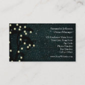 Carte De Visite Ficelle de minuit étoilée de la planification (Dos)