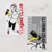 Carte De Visite ficelle propre (carte de timbre) (Devant / Derrière)