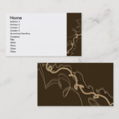 Carte De Visite Ficelles de chocolat (Devant / Derrière)