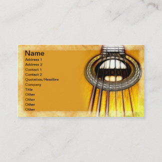 Carte De Visite Ficelles de guitare acoustique