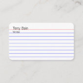 Carte De Visite Fiche (Devant)