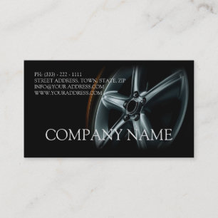 Carte De Visite Fiche de dépannage noire des véhicules à moteur de