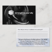 Carte De Visite Fiche de documentation sur l'entraînement de la fo (Devant / Derrière)