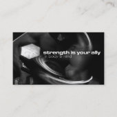 Carte De Visite Fiche d'entraînement de force (Devant)
