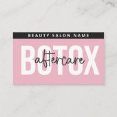 Carte De Visite Fiche d'information de luxe Botox Lip Filler (Devant)