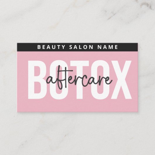 Carte De Visite Fiche d'information de luxe Botox Lip Filler (Devant)