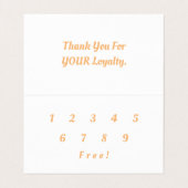 Carte De Visite Fidélité élégante et chic (Intérieur déplié)