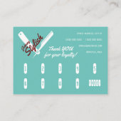 Carte De Visite Fidélité professionnelle classique incluse (Dos)