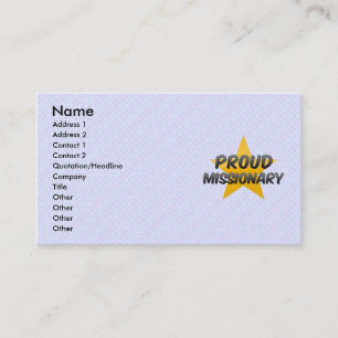 Carte De Visite Fier missionnaire