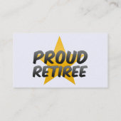 Carte De Visite Fière retraite (Dos)