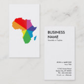 Carte De Visite fierté africaine. (Devant / Derrière)