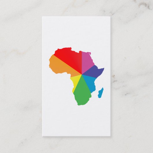 Carte De Visite fierté africaine. (Devant)