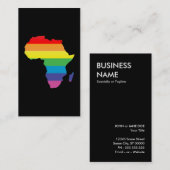 Carte De Visite fierté africaine. (Devant / Derrière)