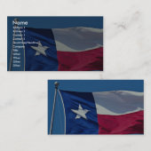 Carte De Visite Fierté du Texas (Devant / Derrière)