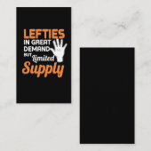 Carte De Visite Fierté gauchiste gauchère Leftie de cadeau (Devant / Derrière)