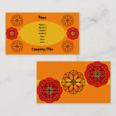 Carte De Visite Fiesta (Devant / Derrière)