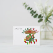 Carte De Visite Fiesta Cactus avec guitare et poivrons dansants (Debout devant)