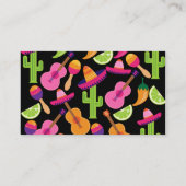 Carte De Visite Fiesta Party Sombrero Cactus Lims Peppers Maracas (Dos)