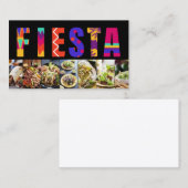 Carte De Visite Fiesta taquizas (Devant / Derrière)
