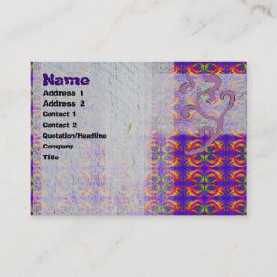 Carte De Visite Fièvre tribale